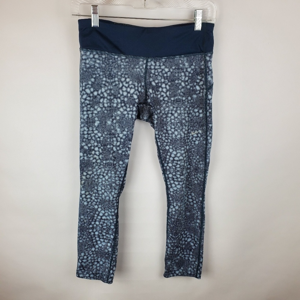 Nike Dri Fit Run Blue Green small capris